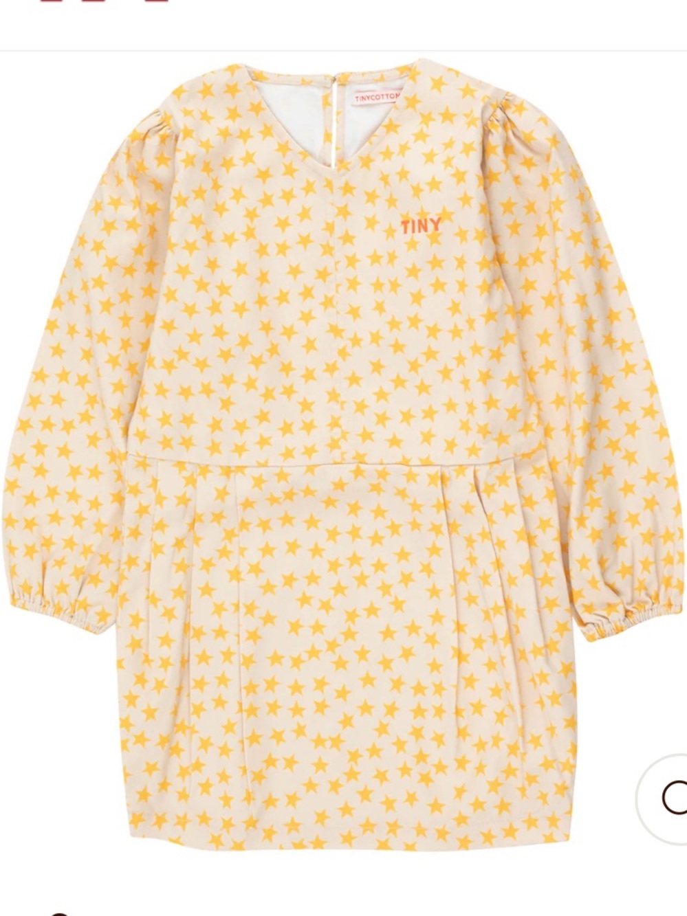 Tiny Cottons Star-Print Puff Sleeve Mini Dress
